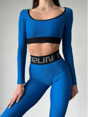 Укорочений рашгард FITRUN Rashguard Bliss "Blue"