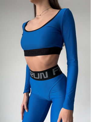 Укорочений рашгард FITRUN Rashguard Bliss "Blue"