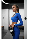 Укорочений рашгард FITRUN Rashguard Racy "Total Blue"