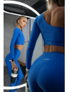 Укорочений рашгард FITRUN Rashguard Racy "Total Blue"