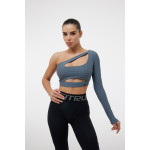 Shortened Rashguard FITRUN Rashguard Racy "Total Silver"