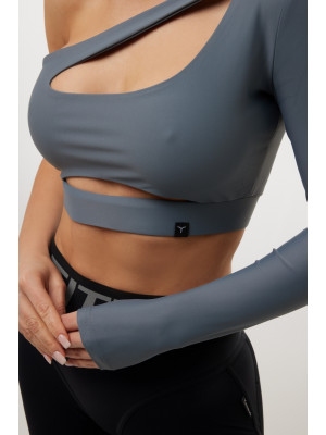 Shortened Rashguard FITRUN Rashguard Racy "Total Silver"