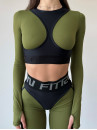 Shortened Rashguard FitRun Rashguard NICE "Khaki Relief" 