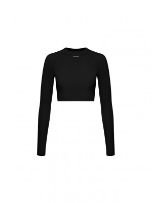 Long-sleeved top FITRUN Long Sleeve CORE "Black Relief"