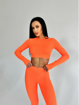 Топ з довгим рукавом FITRUN Long Sleeve CORE "Orange Relief" Топ з довгим рукавом FITRUN Long Sleeve CORE "Orange Relief"
