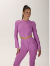Long-sleeved top FITRUN Long Sleeve-Corset DISCO Versa "Fuchsia VE"