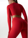 Long-sleeved top FITRUN Long Sleeve CORE "Red Relief"