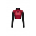 Рашгард FITRUN Rashguard Cropped ZIP "Wine Blaze"