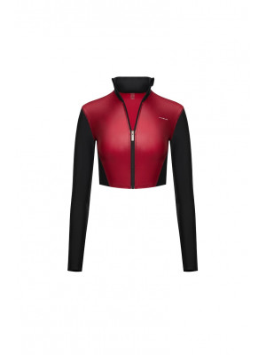 Рашгард FITRUN Rashguard Cropped ZIP "Wine Blaze"