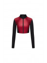 Рашгард FITRUN Rashguard Cropped ZIP "Wine Blaze"