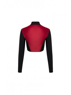 Рашгард FITRUN Rashguard Cropped ZIP "Wine Blaze"