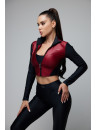 Рашгард FITRUN Rashguard Cropped ZIP "Wine Blaze"