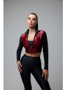 Рашгард FITRUN Rashguard Cropped ZIP "Wine Blaze"