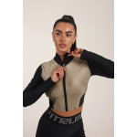 Рашгард FITRUN Rashguard Cropped ZIP "Beige Blaze"
