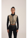 Рашгард FITRUN Rashguard Cropped ZIP "Beige Blaze"