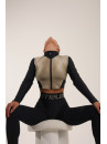 Рашгард FITRUN Rashguard Cropped ZIP "Beige Blaze"