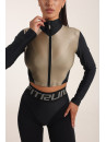 Рашгард FITRUN Rashguard Cropped ZIP "Beige Blaze"