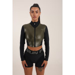 Рашгард FITRUN Rashguard Cropped ZIP "Khaki Blaze"