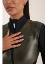 Рашгард FITRUN Rashguard Cropped ZIP "Khaki Blaze"