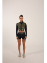 Рашгард FITRUN Rashguard Cropped ZIP "Khaki Blaze"