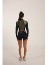 Рашгард FITRUN Rashguard Cropped ZIP "Khaki Blaze"