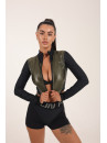 Рашгард FITRUN Rashguard Cropped ZIP "Khaki Blaze"