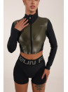 Рашгард FITRUN Rashguard Cropped ZIP "Khaki Blaze"