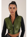 Рашгард FITRUN Rashguard Cropped ZIP "Olive Blaze"