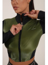 Рашгард FITRUN Rashguard Cropped ZIP "Olive Blaze"