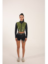 Рашгард FITRUN Rashguard Cropped ZIP "Olive Blaze"