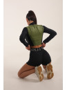 Рашгард FITRUN Rashguard Cropped ZIP "Olive Blaze"