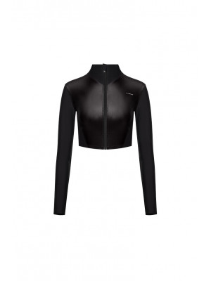 Рашгард FITRUN Rashguard Cropped ZIP "Black Blaze"