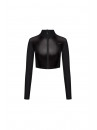 Рашгард FITRUN Rashguard Cropped ZIP "Black Blaze"
