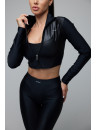Рашгард FITRUN Rashguard Cropped ZIP "Black Blaze"