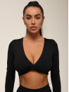 Long Sleeve Top FITRUN Long Sleeve YOGA "Black VE"