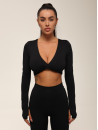 Long Sleeve Top FITRUN Long Sleeve YOGA "Black VE"