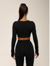 Long Sleeve Top FITRUN Long Sleeve YOGA "Black VE"