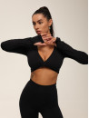 Long Sleeve Top FITRUN Long Sleeve YOGA "Black VE"