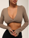 Long-sleeved top FITRUN Long Sleeve YOGA "Sand VE"