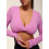 Long Sleeve Top FITRUN Long Sleeve YOGA "Fuchsia VE"