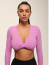 Long Sleeve Top FITRUN Long Sleeve YOGA "Fuchsia VE"