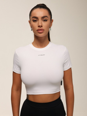 Футболка укорочена FITRUN T-shirt Short SKIN BASE "White VE"