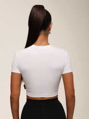 Футболка укорочена FITRUN T-shirt Short SKIN BASE "White VE"