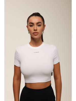 Футболка укорочена FITRUN T-shirt Short SKIN BASE "White VE"