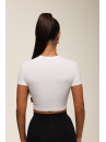 Футболка укорочена FITRUN T-shirt Short SKIN BASE "White VE"