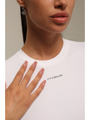 Футболка укорочена FITRUN T-shirt Short SKIN BASE "White VE"