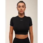 Футболка укорочена FITRUN T-shirt Short SKIN BASE "Black VE"