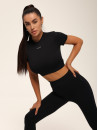 Футболка укорочена FITRUN T-shirt Short SKIN BASE "Black VE"