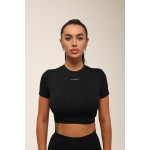 Футболка укорочена FITRUN T-shirt Short SKIN BASE "Black VE"