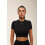 Футболка укорочена FITRUN T-shirt Short SKIN BASE "Black VE"